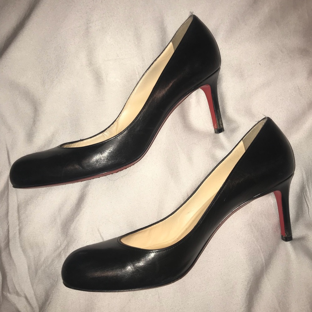 Simple Patent Leather Louboutin Pumps